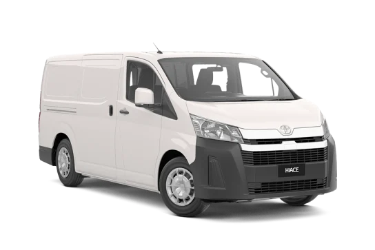Delivax Toyota HiAce van for dedicated and permanent fleet hire